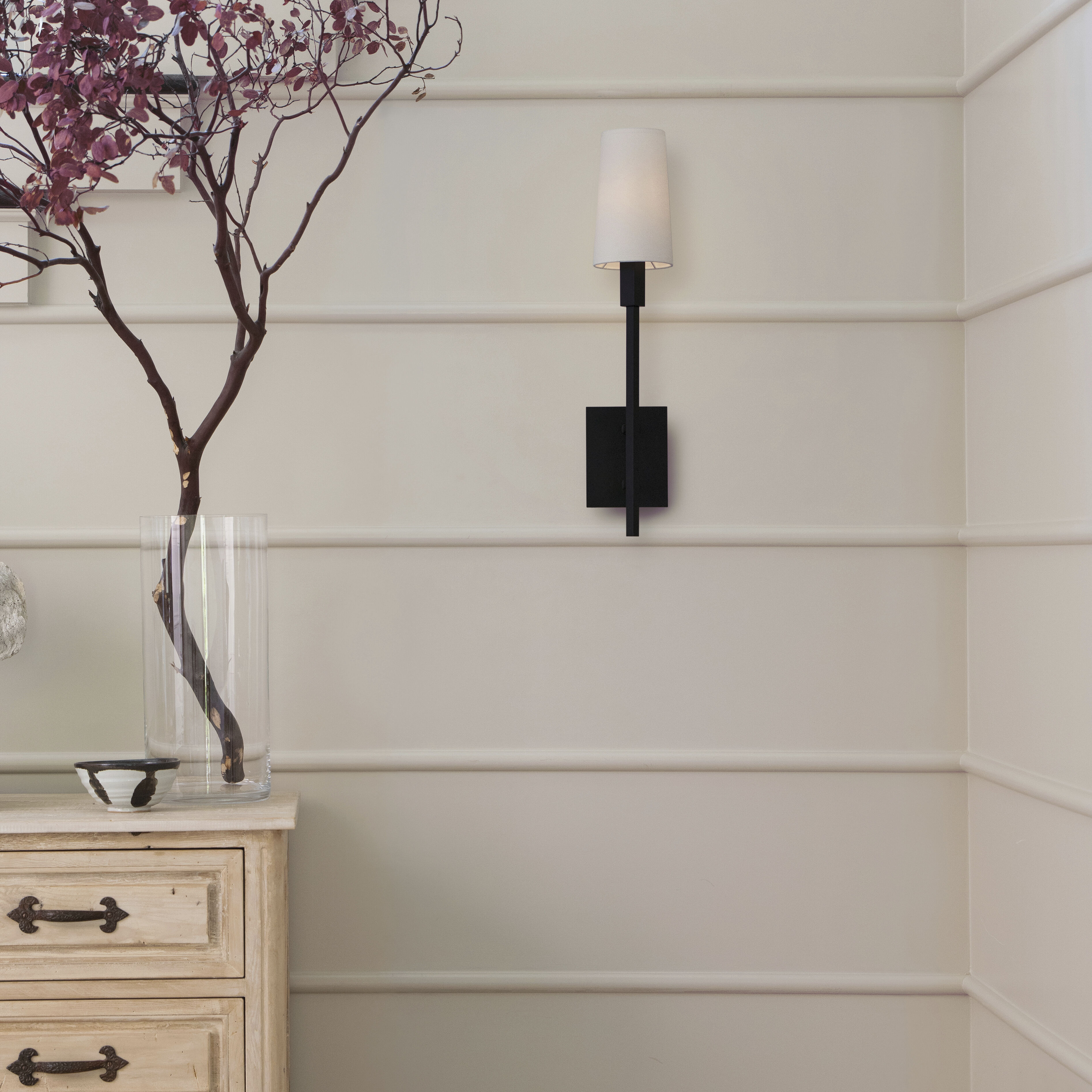 Fenwick 1 Light 5.25 inch Black Interior Wall Mount Wall Light