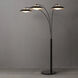 Saucer 86 inch 8.5 watt Matte Black Arc Floor Lamp Portable Light