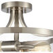Calistoga 2 Light 13 inch Brushed Nickel Semi Flush Mount Ceiling Light