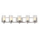 Odyssey 5 Light 38 inch Brushed Nickel Vanity Bar Wall Light