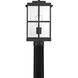 Mulligan 1 Light 14 inch Matte Black Outdoor Post Lantern