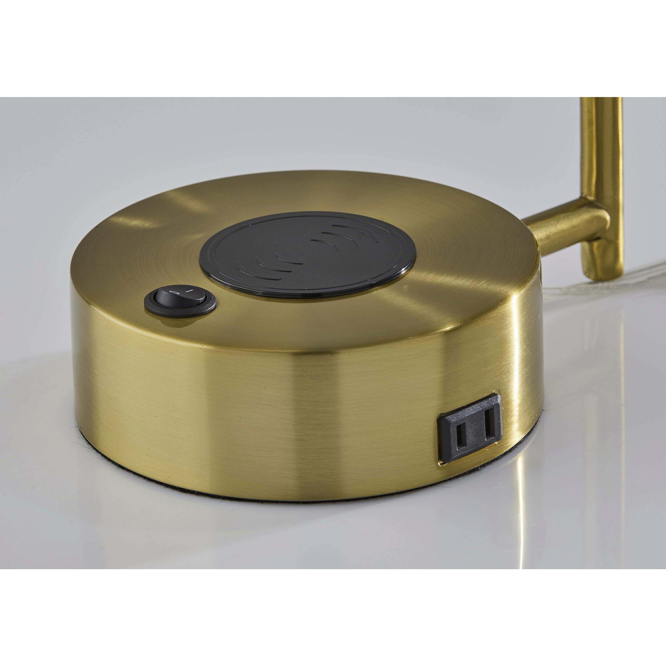 Dover 22.25 inch 60.00 watt Antique Brass Supercharger Desk Lamp Portable Light