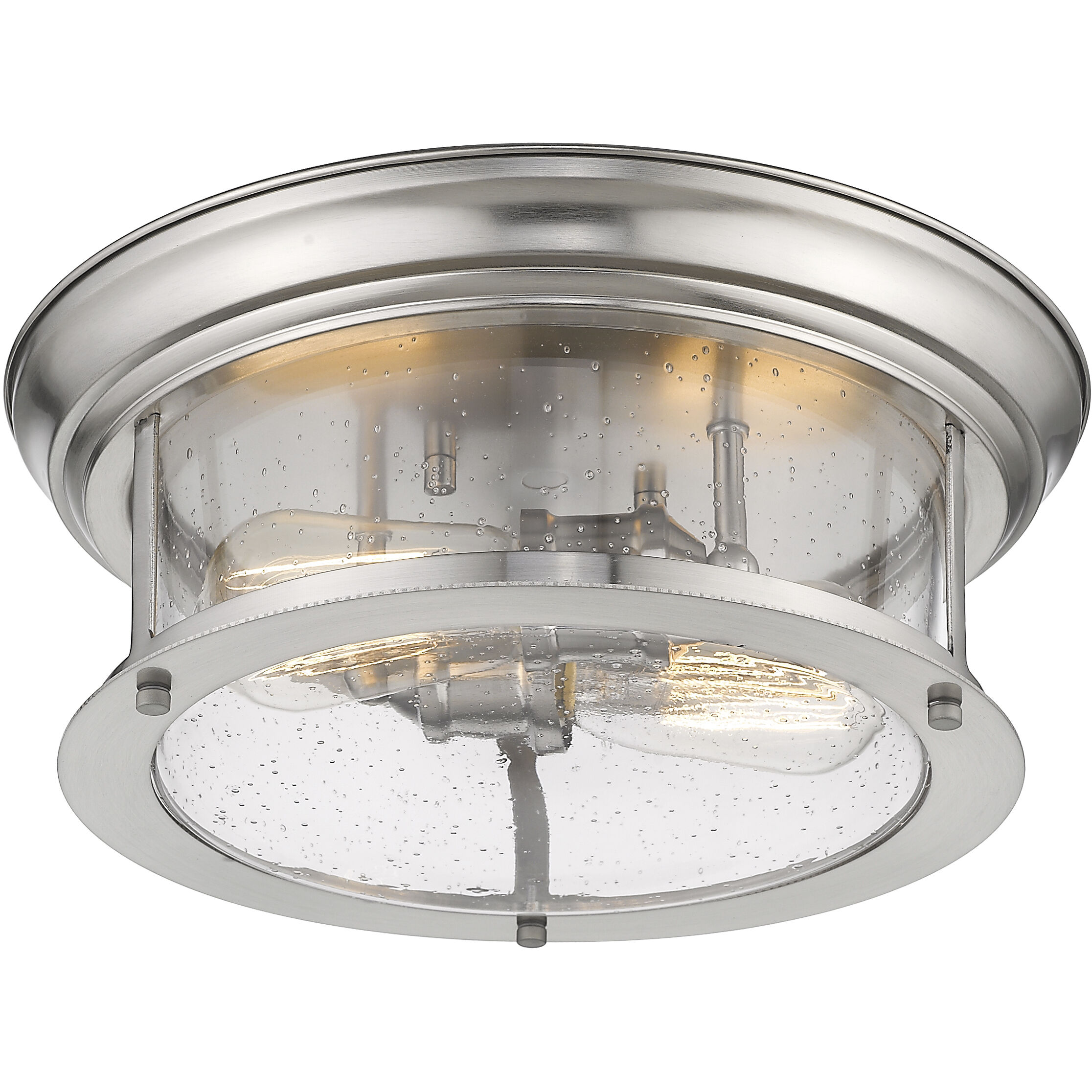 Sonna 2 Light 13.5 inch Brushed Nickel Flush Mount Ceiling Light