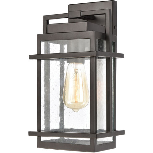 Loft 1 Light 12.75 inch Matte Black Outdoor Sconce