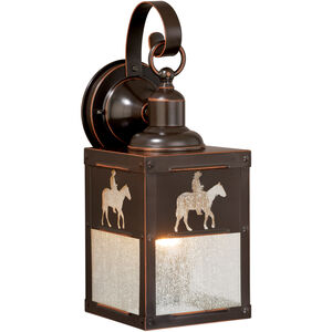Trail 1 Light 13 inch Burnished Bronze Outdoor Wall