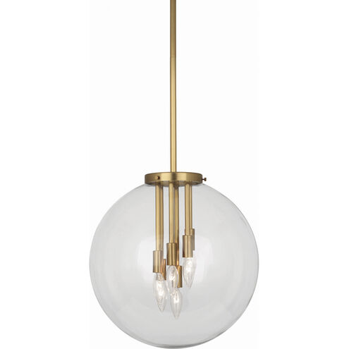 Zoltar 6 Light 15 inch Antique Brass Pendant Ceiling Light