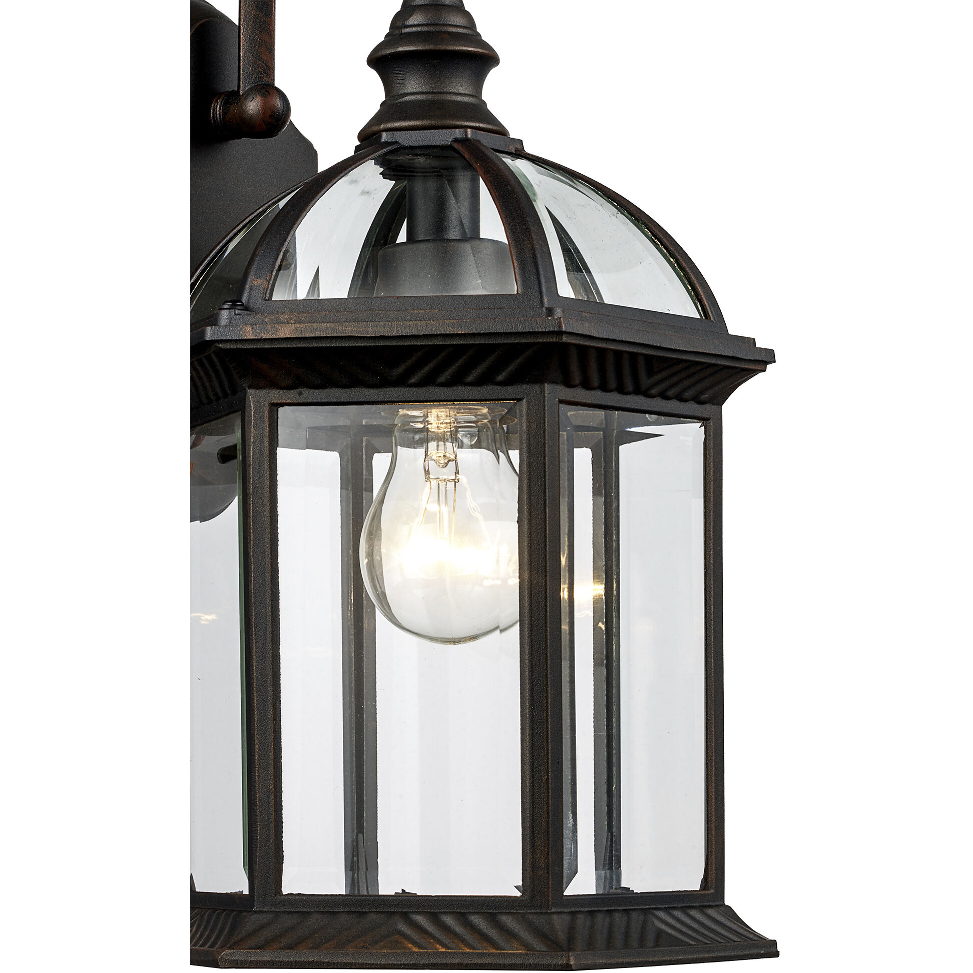 Wentworth 1 Light 16 inch Rust Outdoor Wall Lantern