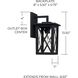 Avondale 1 Light 14 inch Black Outdoor Wall Lantern