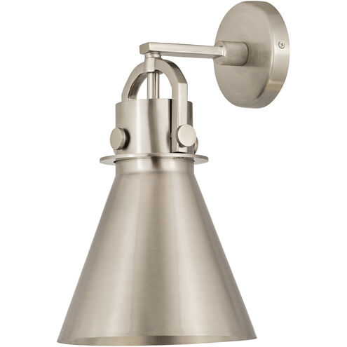 Newton Cone 1 Light 8 inch Satin Nickel Sconce Wall Light
