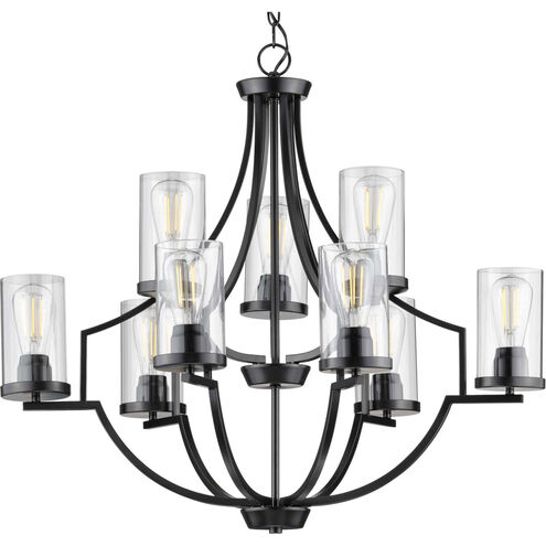 Lassiter 9 Light 32 inch Matte Black Chandelier Ceiling Light