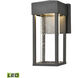 Emode LED 10 inch Matte Black Outdoor Sconce