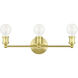 Lansdale 3 Light 20 inch Satin Brass Vanity Sconce Wall Light
