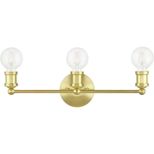 Lansdale 3 Light 20 inch Satin Brass Vanity Sconce Wall Light