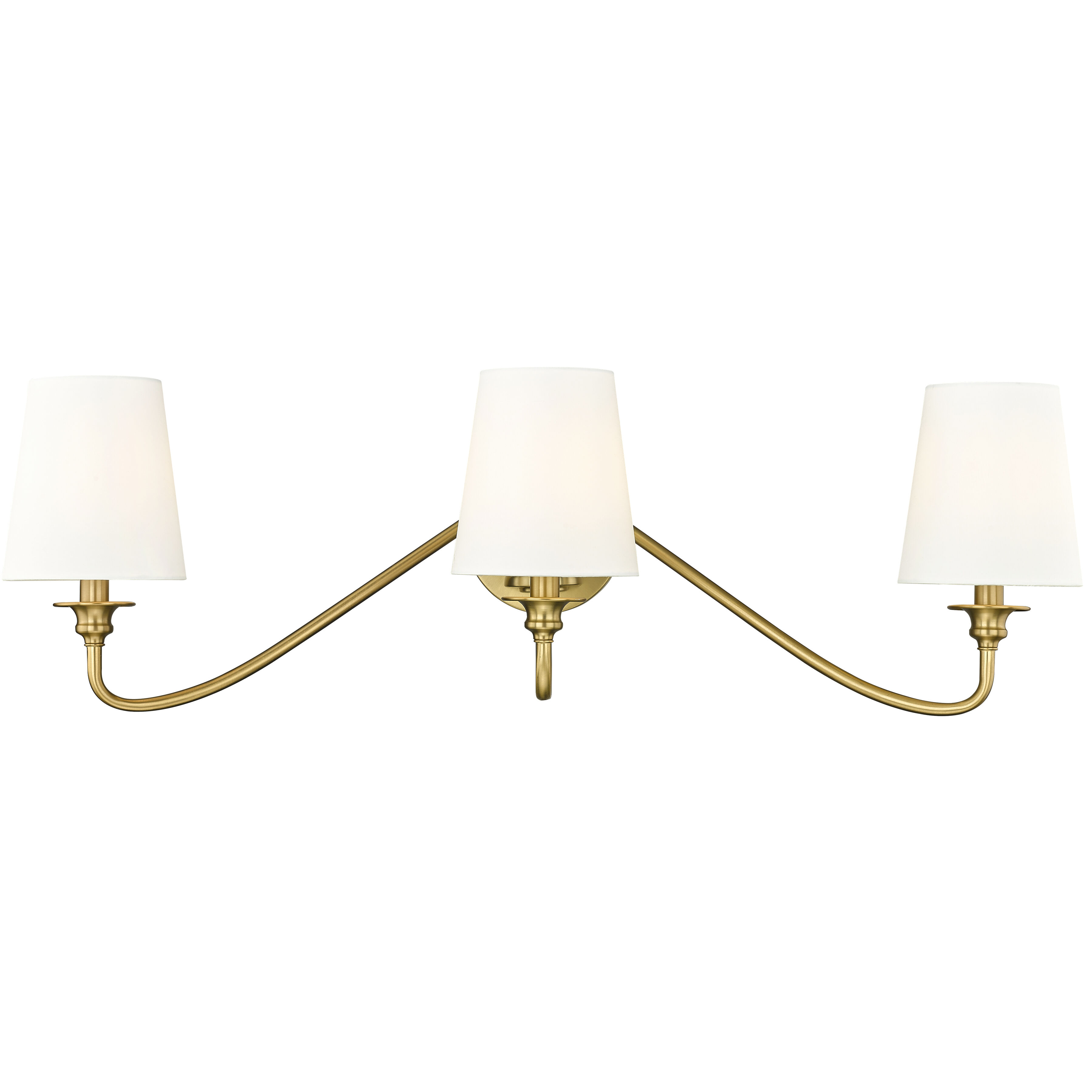 Gianna 3 Light 32 inch Modern Gold Wall Sconce Wall Light