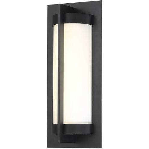 Oberon LED 14 inch Black Outdoor Wall Light, dweLED