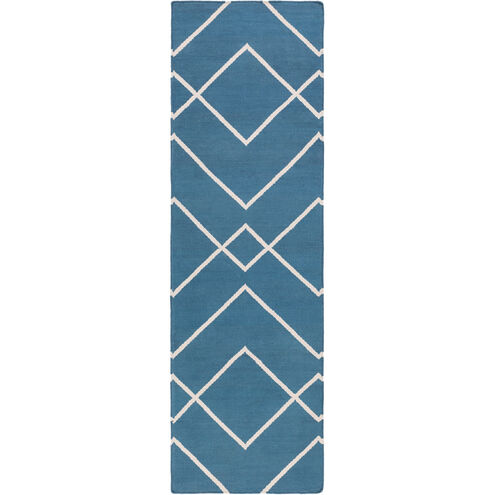 Atrium 156 X 108 inch Blue and Neutral Area Rug, Cotton