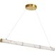 Reuben LED 40 inch Aged Brass Horizontal Pendant Ceiling Light
