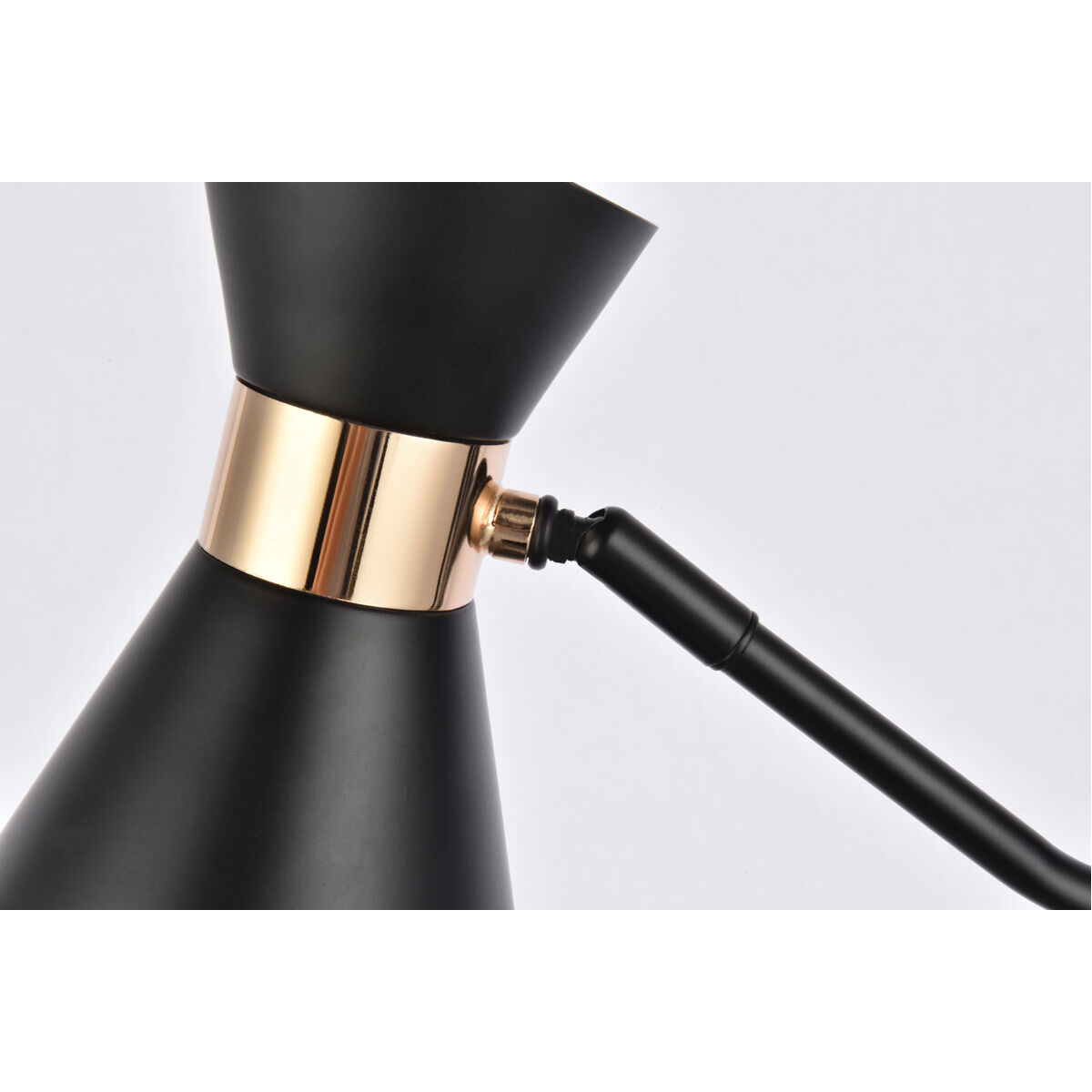 Halycon 1 Light 16.6 inch Black and Golden Bath Sconce Wall Light