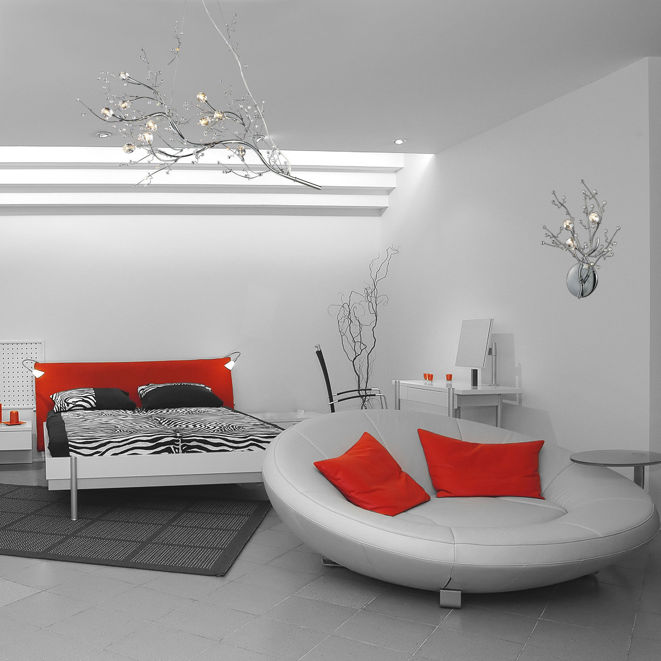 Viviana 3 Light 16 inch Polished Chrome Sconce Wall Light