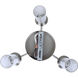 Benson 3 Light 16 inch Brushed Nickel Semi-Flush Mount Ceiling Light