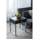 Console 48 X 15.7 X 30.7 inch Black/Silver Table & Stools