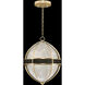 Mirage 3 Light 18.75 inch Gold Pendant Ceiling Light