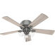 Crestfield 52 inch Matte Silver with Light Gray Oak/Warm Grey Oak Blades Ceiling Fan