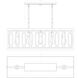 Westbrook 5 Light 37.75 inch Charisma Linear Chandelier Ceiling Light