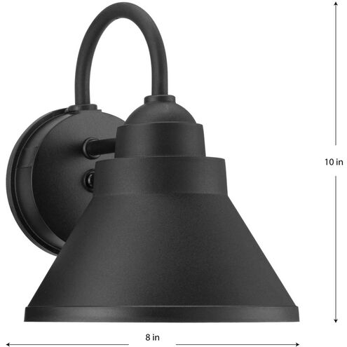 Bayside Non-Metallic 1 Light 10 inch Black Outdoor Wall Lantern