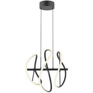 Collide LED 16.38 inch Black Pendant Ceiling Light