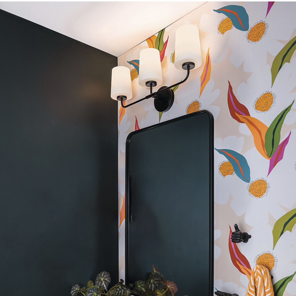 Kline LED 23.75 inch Black Bath Light Wall Light