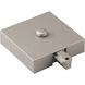 Alpha Trak 120 Brushed Nickel Track T-Bar End Feed with Canopy Cover Ceiling Light