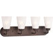 Kerrville 4 Light 24.63 inch Bronze Wall Bath Fixture Wall Light
