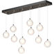 Fritz 10 Light 9.4 inch Bronze Pendant Ceiling Light