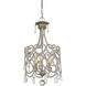 SH 3 Light 12.5 inch Argentum Mini Chandelier Ceiling Light
