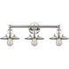 Edison 3 Light 26 inch Polished Nickel Bath Vanity Light Wall Light