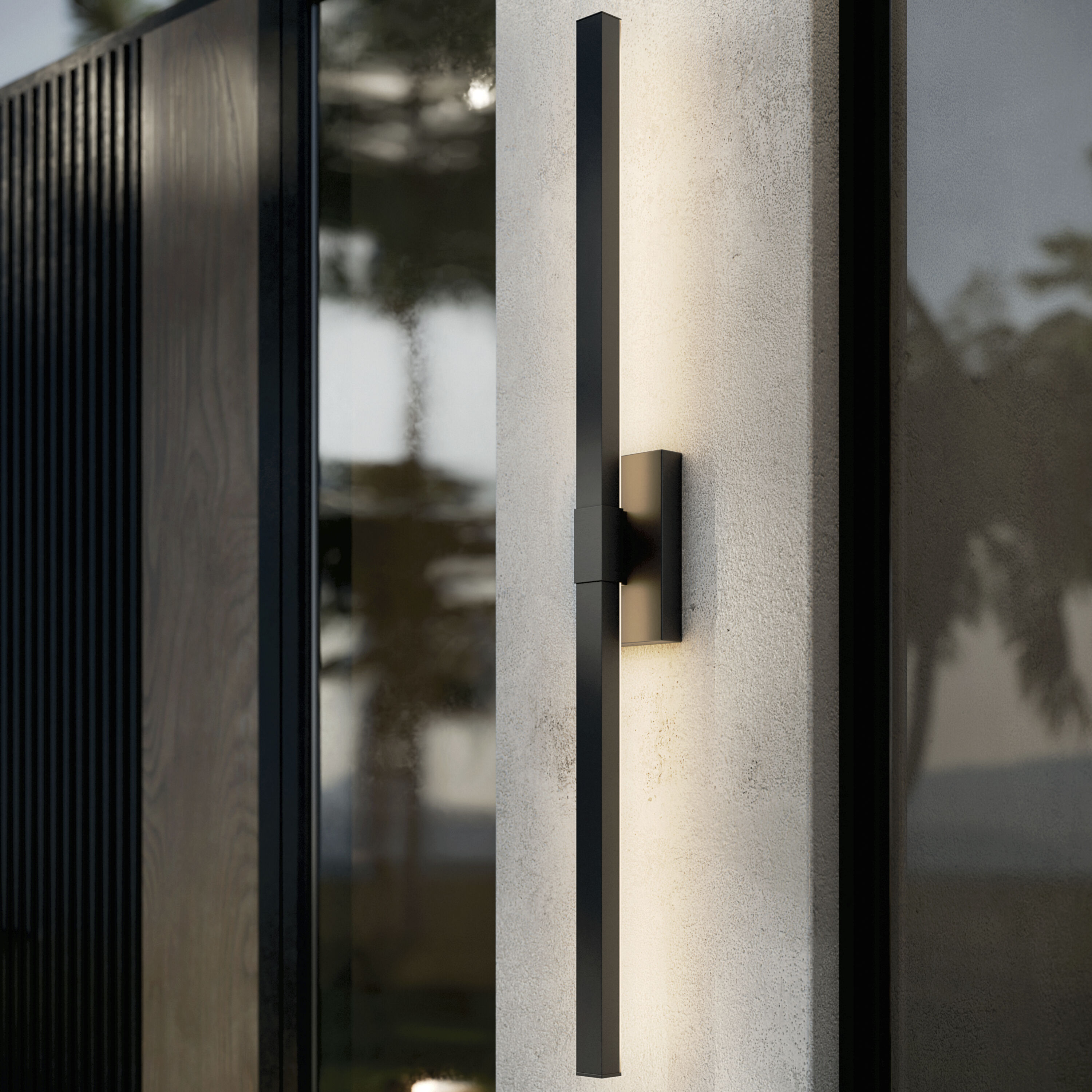 Nocar LED 60 inch Textured Black Outdoor Wall Light