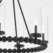 Lee Boulevard 6 Light 28 inch Matte Black Chandelier Ceiling Light