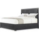 Kesden Silent Black US King Bed, Wooden