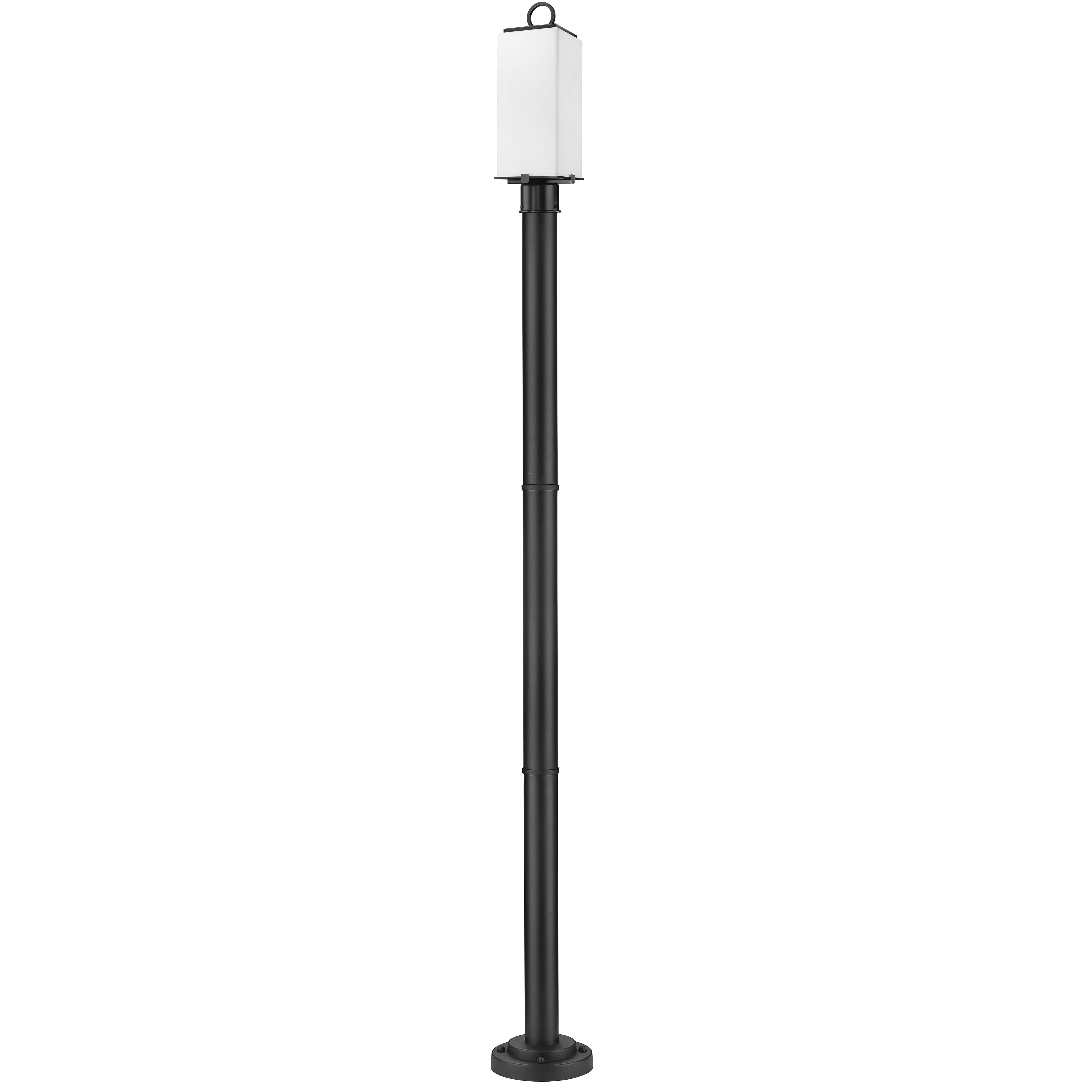 Sana 2 Light 94 inch Black Outdoor Post Mounted Fixture