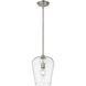 Joliet 1 Light 9 inch Brushed Nickel Pendant Ceiling Light