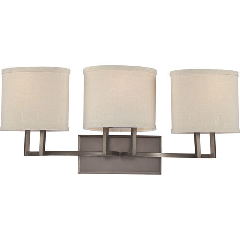 Gemini 3 Light 27.25 inch Hazel Bronze Vanity Light Wall Light