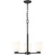 Naya 3 Light 19.25 inch Matte Black Chandelier Ceiling Light