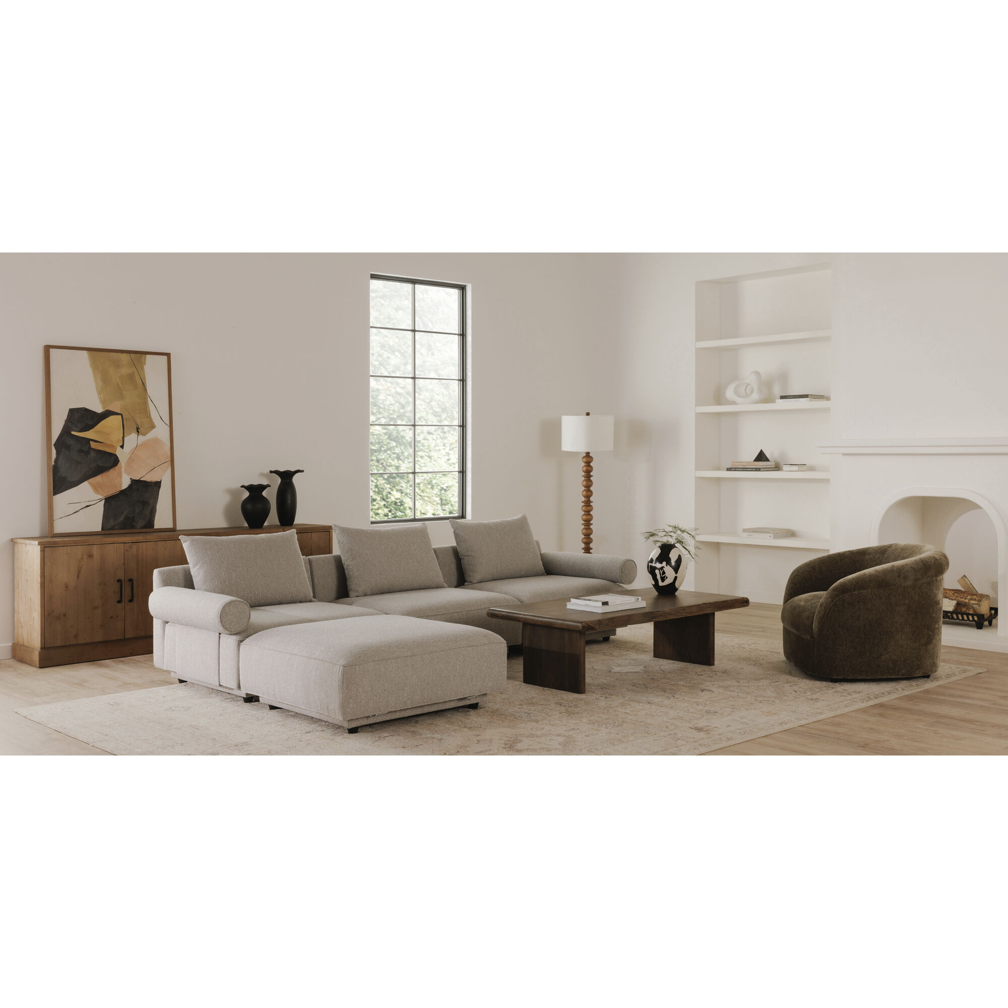 Rosello Grey Modular Sectional, Lounge