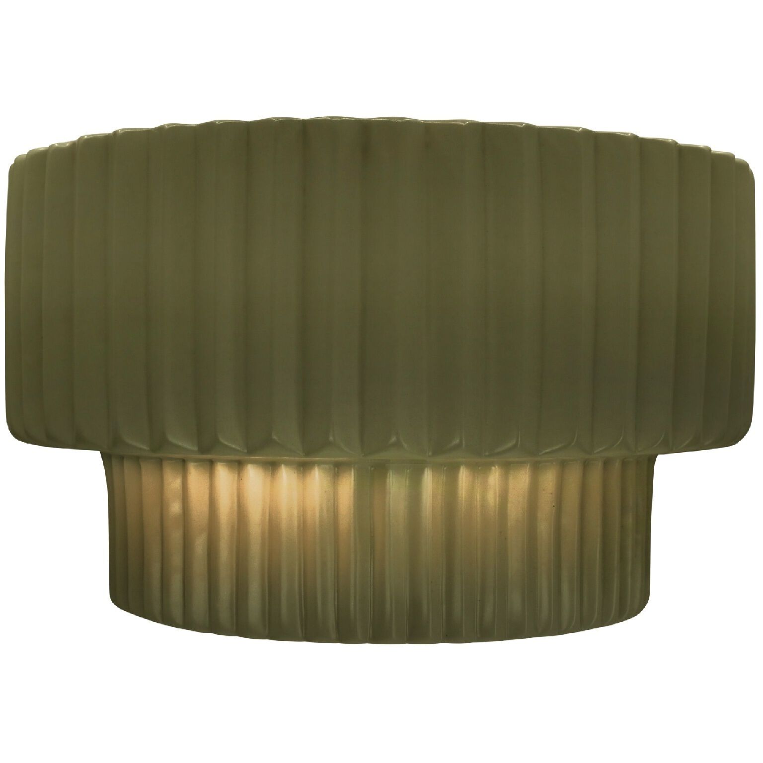 Ambiance LED 10 inch Matte Green Wall Sconce Wall Light