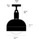Forked LED 9.84 inch Burnt Steel Flush Mount Ceiling Light