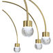 Yep Vario 8 Light 25.25 inch Titanium Gold Chandelier Ceiling Light