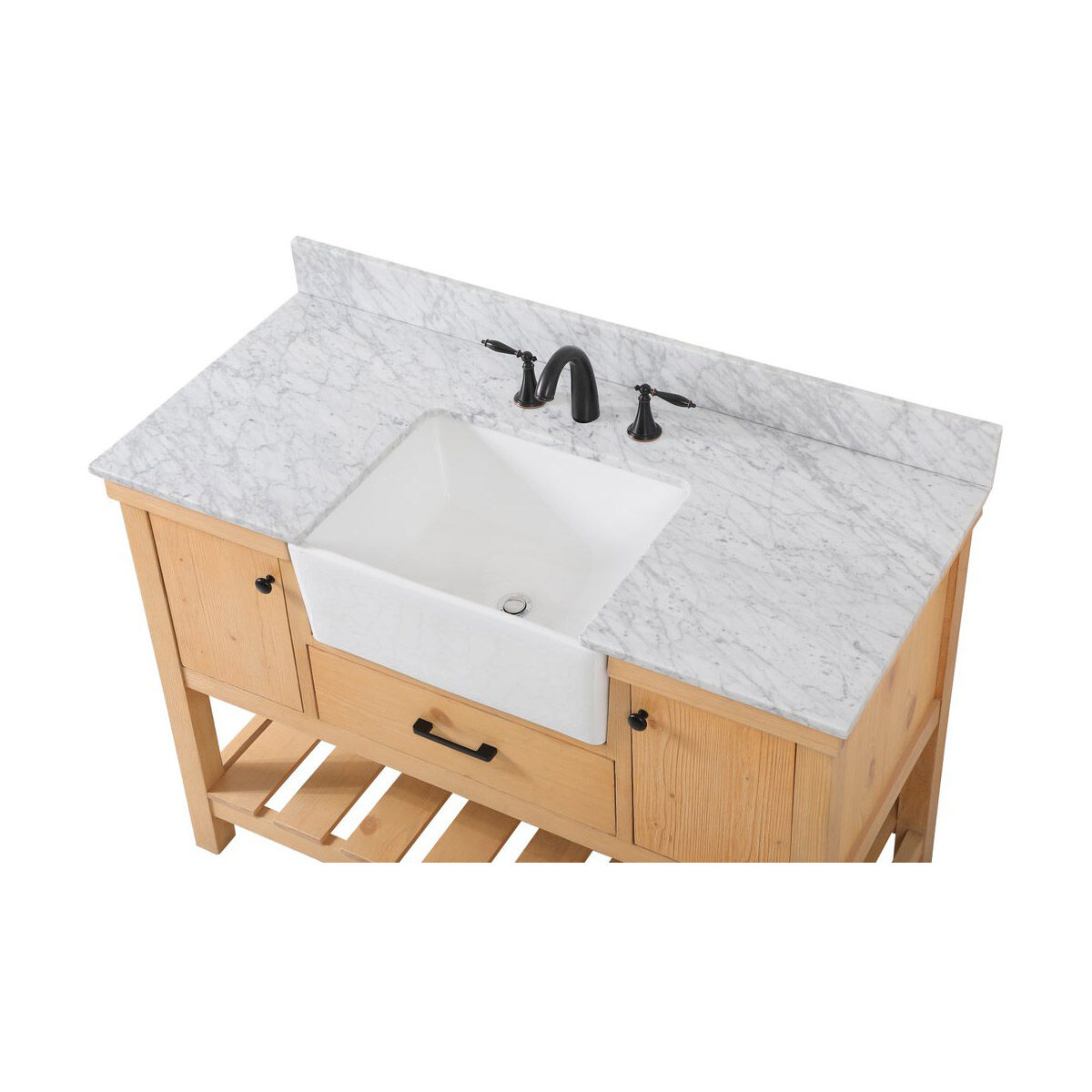 Clement 48 X 22 X 34 inch Natural Wood Bathroom Vanity Cabinet