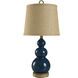 Signature 26.5 inch 60 watt Blue and Taupe Table Lamp Portable Light