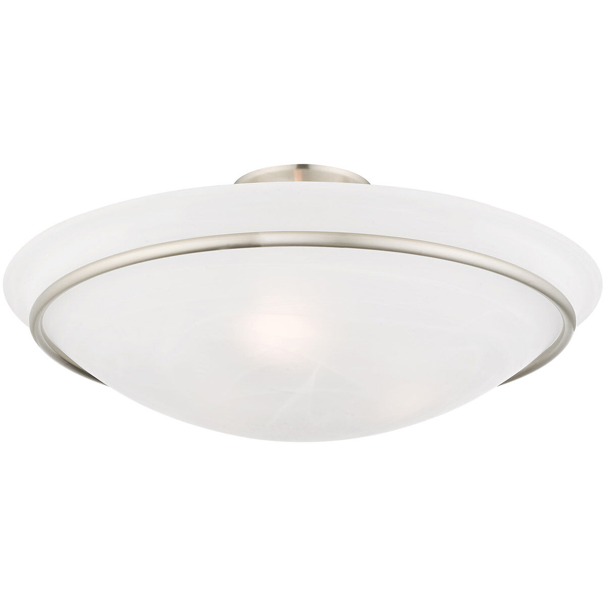 Newburgh 3 Light 20 inch Brushed Nickel Semi-Flush Mount Ceiling Light